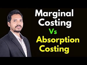 #25 Marginal Costing Vs Absorption Costing #Concept +Problem # From CA Inter Study Material