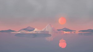 Sunset In The Mountains HD Live Wallpaper For PC