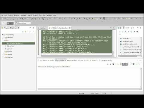 Getting Started ARM Cortex m4 STM32 with eclipse - using HAL Library (4/4)