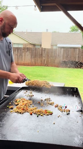 Chicken Fried Rice on Blackstone Griddle Recipe