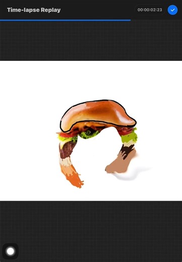 Proof anything can make hair part burger (part ￼10￼