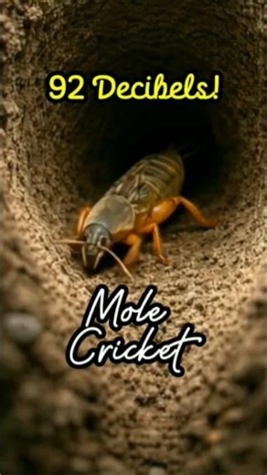 This Insect Builds a Sound Amplifier Underground 😳🎶 #insectfacts #molecricket #fypシ #shorts