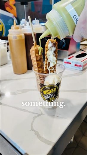 Wicked waffle… #￼waffle #bts #wicked #icecream #buildyourown #tasty #Food #photo #relatable #omg