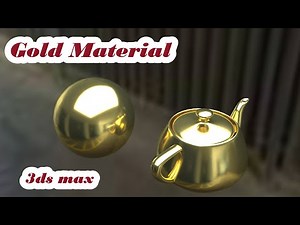How to create Gold material in 3ds max using Vray plugin / V ray ( V_ray )