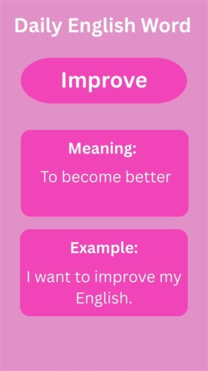 Today’s word with a simple example. #dailyenglish