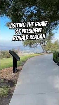 Visiting the grave of Ronald Reagan #shorts