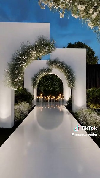 Cierra propuestas más rápido con visualización 3D: túnel, velas y recorrido del montaje. ¿Quieres ver tu venue así? DM RENDER. #boda #bodas #wedding #weddinginspiration #decoraciondeeventos