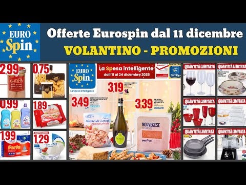 volantino EUROSPIN dal 11 dicembre 2025 ✅#anteprima Sapori in festa 🔥 Offerte promozioni casa cucina