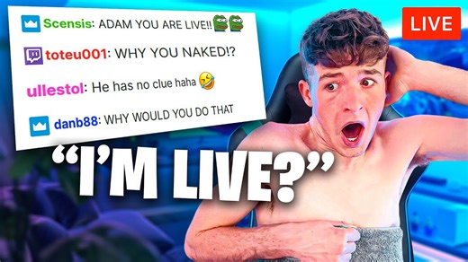 Accidental live stream prank gets caught on camera