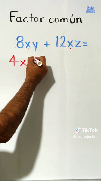 Factorización por factor común | ejemplo 1 #matematicas #algebra #operacionesalgebraicas