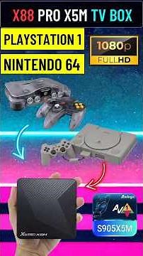 TV BOX X88 PRO X5M - N64 E PS1 GAME PLAY - AMLOGIC S905X5M 04 GB RAM TESTES! #x88prox5m