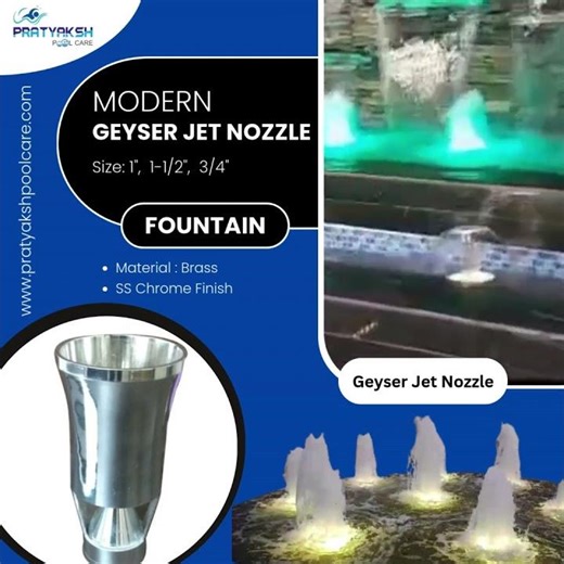 Geyser Jet Nozzle| How Geyser jet nozzle works in fountain| What's the Geyser Jet Flow in fountain?