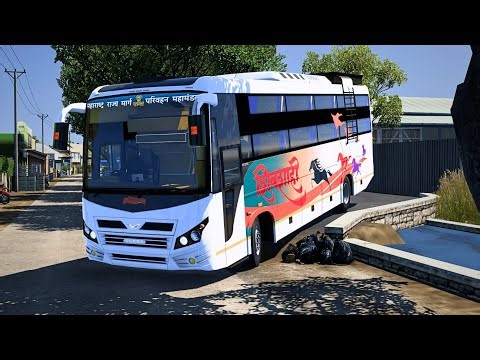 Extreme Bus Driving - ETS2 Indian maharashtra bus extreme narrow road euro truck simulator 2 #ets2