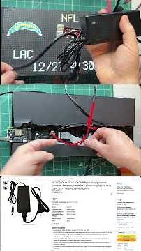 Build a Real Time LED Display Sports Scoreboard #circuitpython #espn #nfl #nba #mlb #nhl