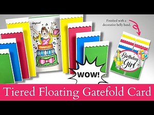 NEW CARD STYLE! | Floating Tiered Gatefold Card