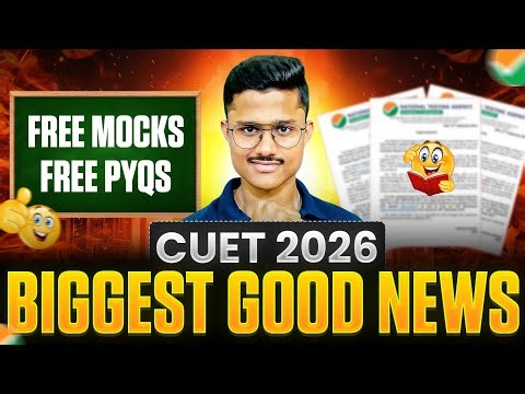 🚨CUET UG 2026 FREE PYQs & Mock Tests With Solutions | Complete CUET Preparation Roadmap