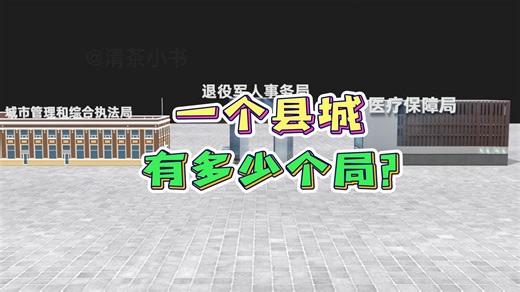 你知道一个县城有多少局吗？