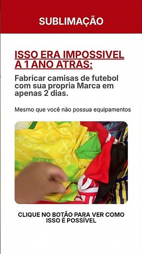 Camisas de time para sua confecção em 2 Dias