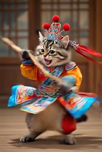 Bella's Theatrical Performance: A Pawesome Peking Opera Adventure!