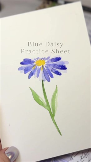 This is how I teach flower practice 🌼 You don’t start with a full flower. You start with simple brushstrokes. With my Flower Practice Sheets, just a few minutes of practice prepares you to paint your first daisy with confidence ✨ Want the practice sheets? It’s easy: 1️⃣ Visit my website 2️⃣ Subscribe to my newsletter 3️⃣ Tomorrow you’ll receive 2 Flower Practice Sheets FREE 4️⃣ Print them on regular paper 5️⃣ Grab watercolors, one brush, water & a napkin 📅 This Saturday, Jan 24 ⏰ 4:00 PM (Cent