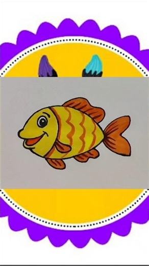 cute fish drawing| #easydrawing #fish #cutedrawing #fishdrawing #cute #drawing #diy #shorts