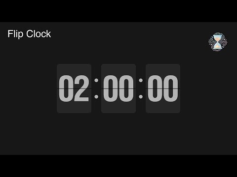 2 Hour Timer ⏱️ Flip Clock Countdown | Deep Work & Study Timer - ChronoFlow