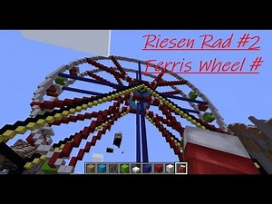 Minecraft Mega Bau / Mega Building RiesenRad Teil 2/ Ferris Wheel Part 2