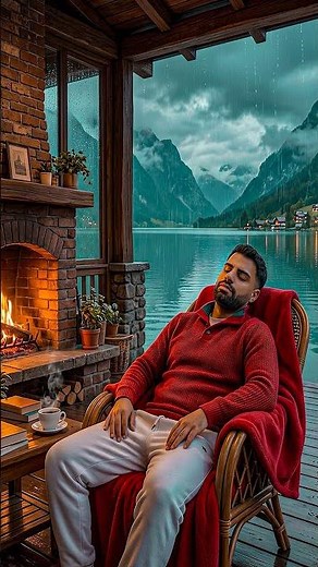 The Most Relaxing Rain View Ever 🌧️ (Instant Calm) SOUND OF RAIN #shorts