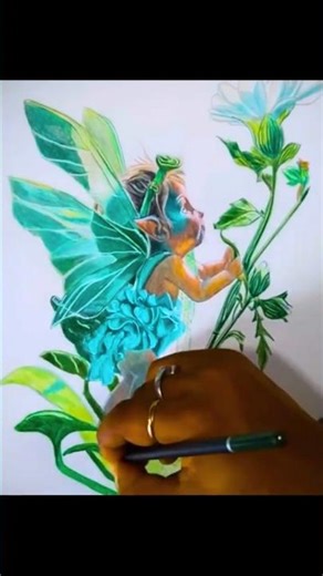 Baby Angel Drawing 👼 | So Cute & Realistic Angel Art 😍 | Pencil Sketch Shorts #shorts #drawing