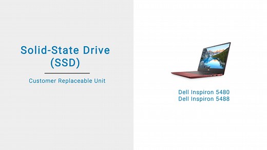 如何卸下 Inspiron 灵越 5480、5488 固态硬盘