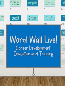Word Wall Live! Vocabulary Review Game - Education, Training, Careers, College