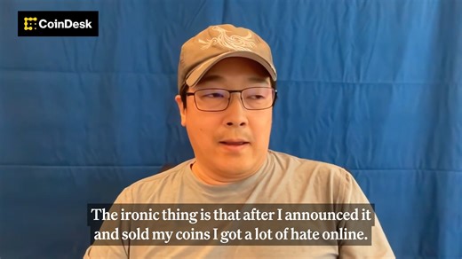 👀 Litecoin founder Charlie Lee on the backlash after selling his LTC: “After I announced it and sold my coins, I got a lot of hate online… People are still blaming me for crashing the whole market in 2017.” | CoinDesk