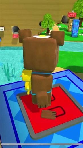 The baby bear is very strong and smart #superbearadventurehighlights #roblox #minecraft #bear #edit