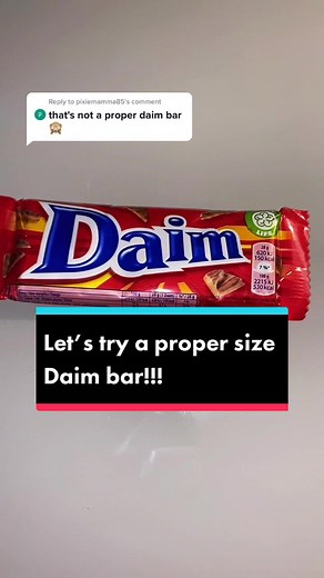 Daim Chocolate Review: Trying a Proper Size Daim Bar!