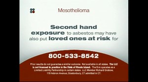 Sokolove Law LLC TV Commercial For Mesothelioma