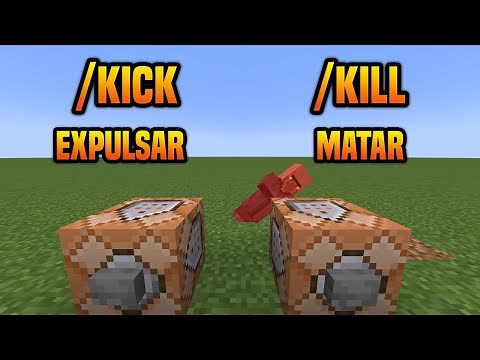 COMO USAR O COMANDO KILL E O COMANDO KICK NO MINECRAFT