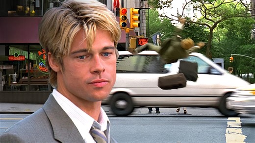 Getting hit by a car (Brad Pitt, Anthony Hopkins) - Meet Joe Black