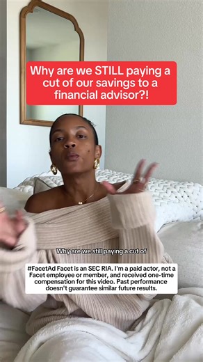 Still paying a cut of your savings to an advisor? 🤯 That math doesn't work. Get a transparent flat-fee membership. #FacetAd | Facet