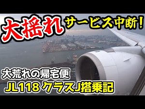 Winter storm!! A large A350 jet shakes violently!! A turbulent flight was chaotic [Part 2 JL118 I...