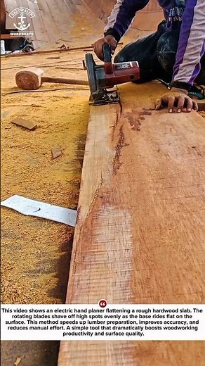 “Flattening Rough Lumber FAST with an Electric Hand Planer”