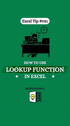 Excel LOOKUP Function Use Kaise Kare | Complete Tutorial Hindi | #excel #microsoft #tutorial #shorts
