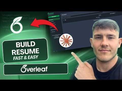 How To Build A Resume In Overleaf Using Claude AI (Step-By-Step 2026)