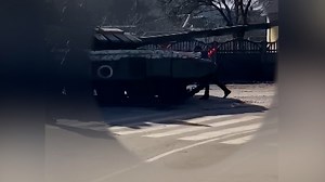 1.2M views · 34K reactions | Dramatic video out of Bakhmach, Ukraine, shows a man attempting to stop a Russian tank with his body. CNN’s Alex Marquardt reports. | CNN | Facebook