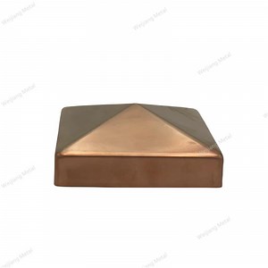 [Hot Item] Customizable Size of Metal Copper Fence Rear Cap 4X4 End Cap Fence Post Cap