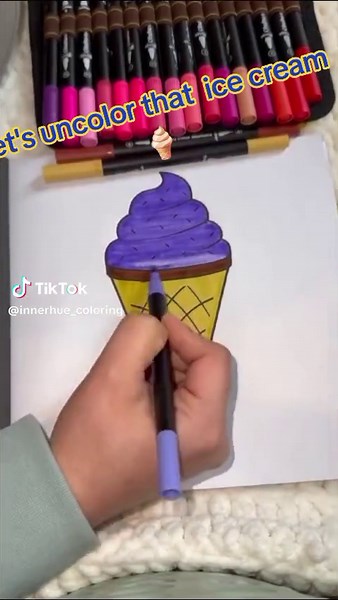 Uncolor Your Sundae Ice Cream: A Fun Coloring Activity