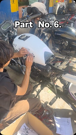 Part. No. 6. #splendourlover #hero #exhaust #splendour #modify #modification #exhaustflames #moodchallengemoodchallenge #haryana #final | Juned Bike Modify