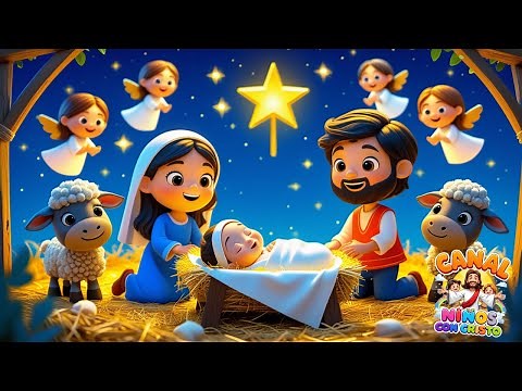 👶EL NACIMIENTO DE JESÚS | Canción Infantil Cristiana para Niños con Letra #MúsicaCristianaParaNiños