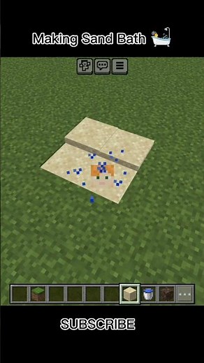🏖️ Making a Sand Bath in Minecraft!? (Weirdest Idea Ever!) #minecraft #gaming #shorts