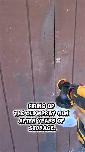 DIY paint sprayer project. #shedpainting #exteriorpaint #wagner3000 #paintsprayer #spraypaint #shed