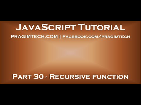 Recursive function in JavaScript